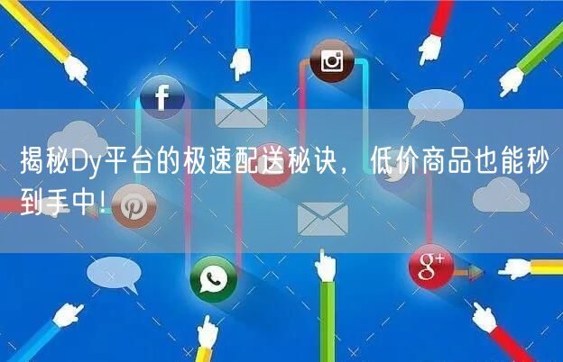 揭秘Dy平台的极速配送秘诀，低价商品也能秒到手中！