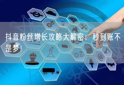抖音粉丝增长攻略大解密：秒到账不是梦！