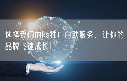 选择我们的ks推广自助服务，让你的品牌飞速成长！