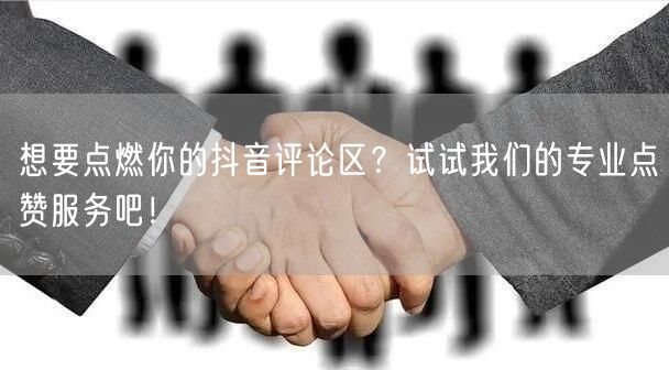 想要点燃你的抖音评论区？试试我们的专业点赞服务吧！