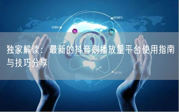 独家解读：最新的抖音刷播放量平台使用指南与技巧分享
