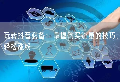 玩转抖音必备：掌握购买流量的技巧，轻松涨粉