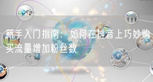 新手入门指南：如何在抖音上巧妙购买流量增加粉丝数
