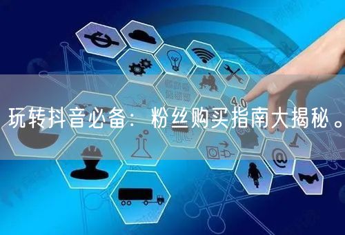玩转抖音必备：粉丝购买指南大揭秘。