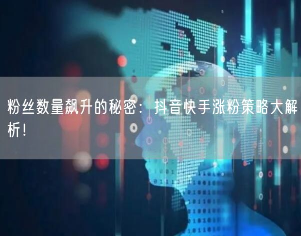 粉丝数量飙升的秘密：抖音快手涨粉策略大解析！