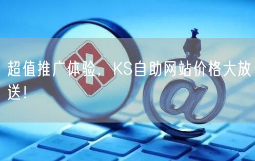 超值推广体验，KS自助网站价格大放送！