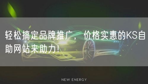 轻松搞定品牌推广，价格实惠的KS自助网站来助力！