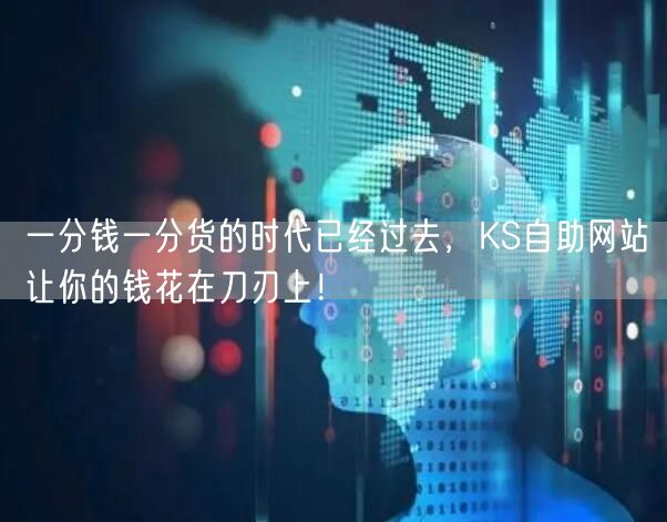 一分钱一分货的时代已经过去，KS自助网站让你的钱花在刀刃上！