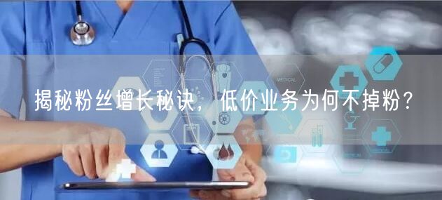 揭秘粉丝增长秘诀，低价业务为何不掉粉？