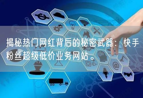揭秘热门网红背后的秘密武器：快手粉丝超级低价业务网站。