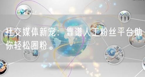 社交媒体新宠：靠谱人工粉丝平台助你轻松圈粉。