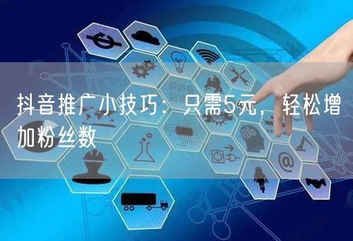 抖音推广小技巧：只需5元，轻松增加粉丝数