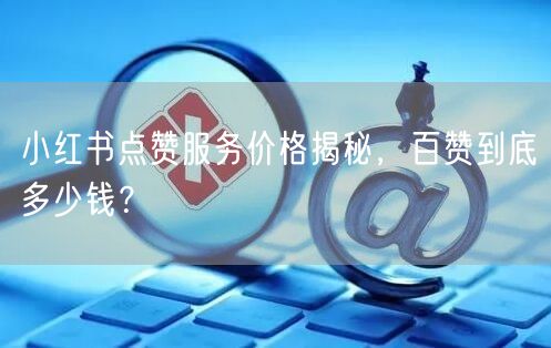 小红书点赞服务价格揭秘，百赞到底多少钱？