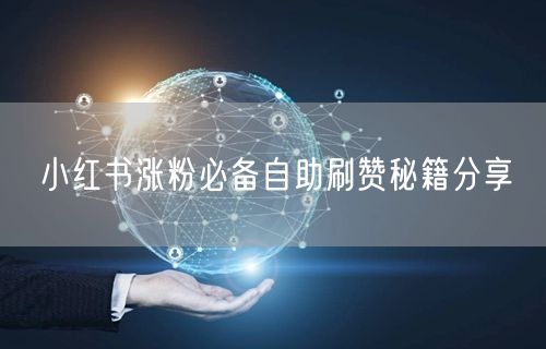 小红书涨粉必备自助刷赞秘籍分享