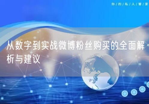 从数字到实战微博粉丝购买的全面解析与建议