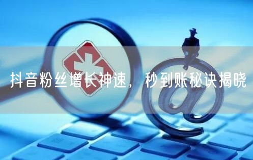 抖音粉丝增长神速，秒到账秘诀揭晓