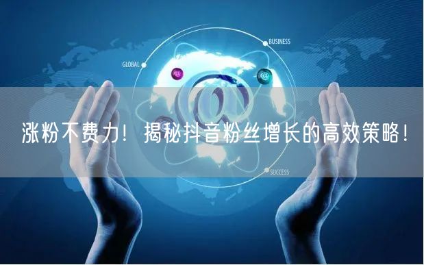 涨粉不费力！揭秘抖音粉丝增长的高效策略！