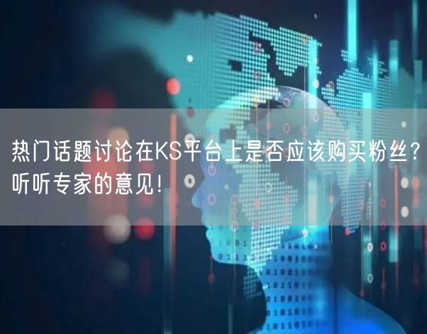 热门话题讨论在KS平台上是否应该购买粉丝？听听专家的意见！