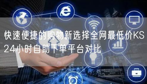 快速便捷的购物新选择全网最低价KS24小时自助下单平台对比