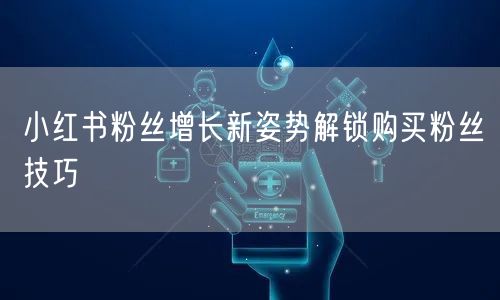 小红书粉丝增长新姿势解锁购买粉丝技巧