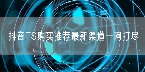 抖音FS购买推荐最新渠道一网打尽