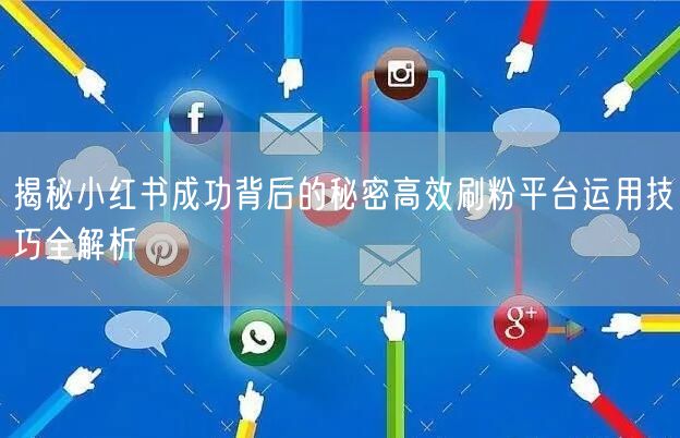 揭秘小红书成功背后的秘密高效刷粉平台运用技巧全解析