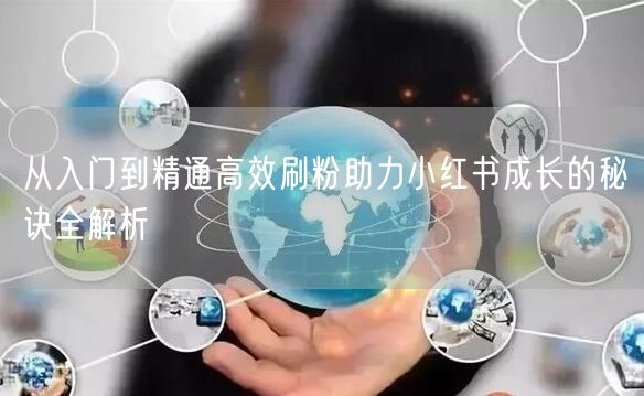 从入门到精通高效刷粉助力小红书成长的秘诀全解析