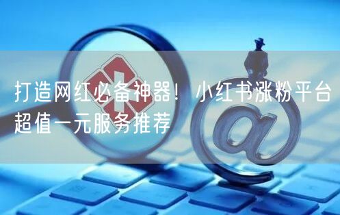打造网红必备神器！小红书涨粉平台超值一元服务推荐
