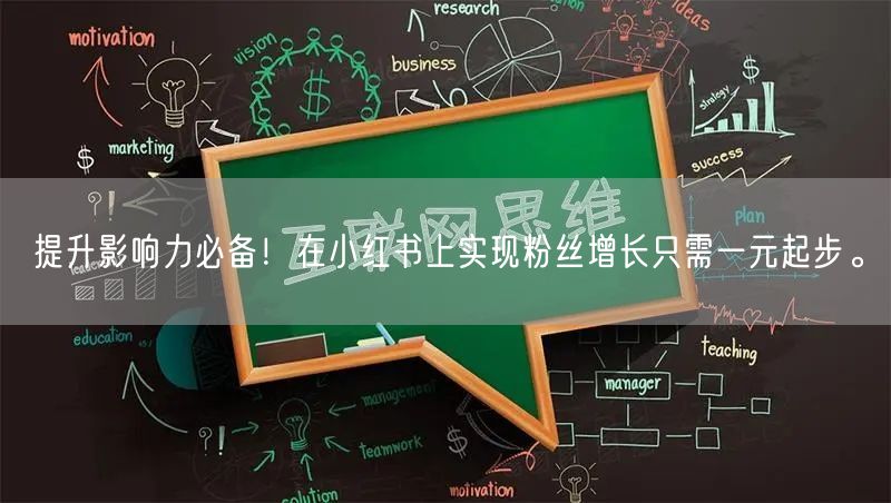 提升影响力必备！在小红书上实现粉丝增长只需一元起步。