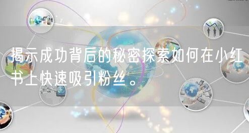 揭示成功背后的秘密探索如何在小红书上快速吸引粉丝。