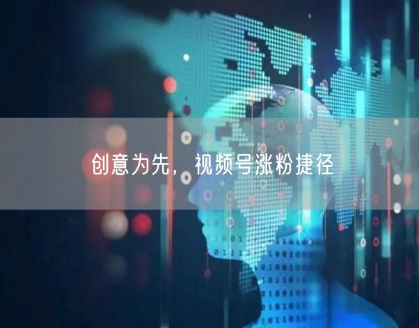创意为先，视频号涨粉捷径