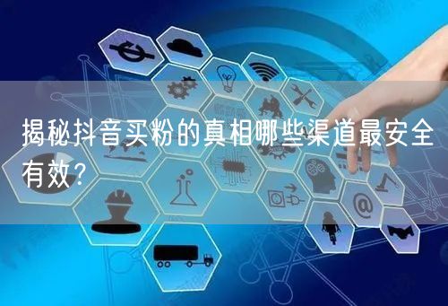揭秘抖音买粉的真相哪些渠道最安全有效？