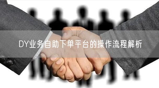 DY业务自助下单平台的操作流程解析