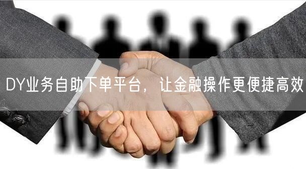 DY业务自助下单平台，让金融操作更便捷高效