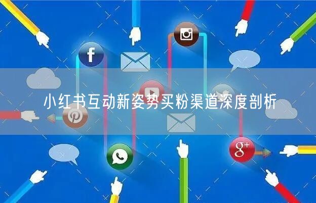 小红书互动新姿势买粉渠道深度剖析