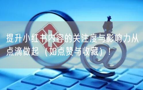 提升小红书内容的关注度与影响力从点滴做起（如点赞与收藏）!