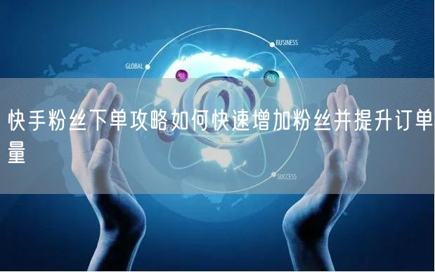 快手粉丝下单攻略如何快速增加粉丝并提升订单量