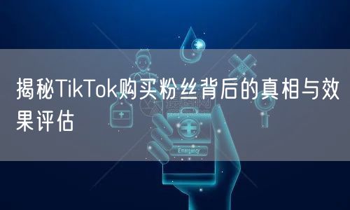 揭秘TikTok购买粉丝背后的真相与效果评估