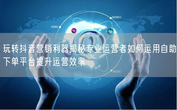 玩转抖音营销利器揭秘专业运营者如何运用自助下单平台提升运营效率