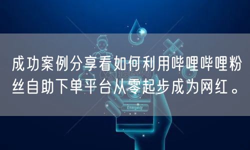 成功案例分享看如何利用哔哩哔哩粉丝自助下单平台从零起步成为网红。