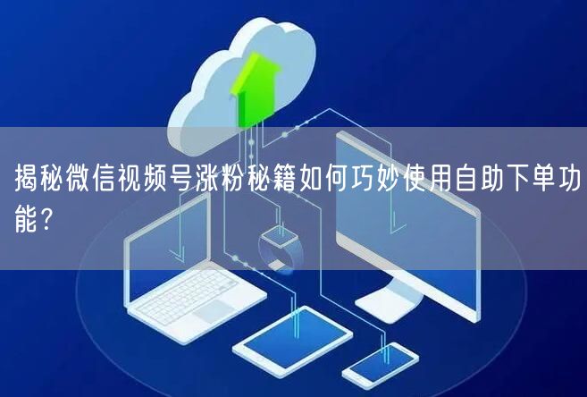 揭秘微信视频号涨粉秘籍如何巧妙使用自助下单功能？