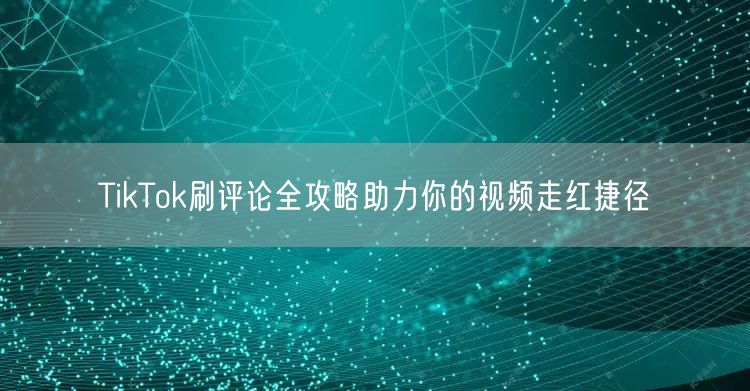 TikTok刷评论全攻略助力你的视频走红捷径