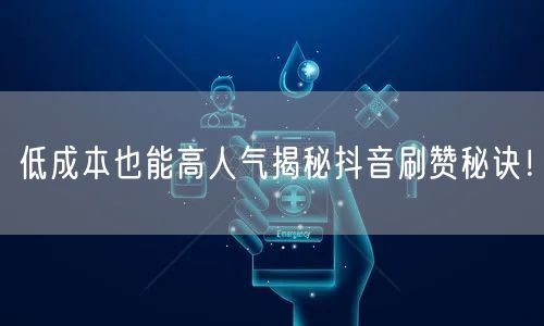 低成本也能高人气揭秘抖音刷赞秘诀！