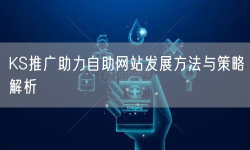 KS推广助力自助网站发展方法与策略解析