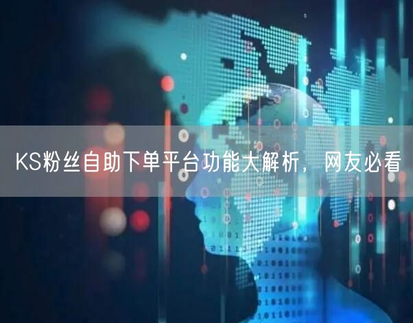 KS粉丝自助下单平台功能大解析，网友必看