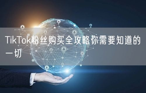 TikTok粉丝购买全攻略你需要知道的一切