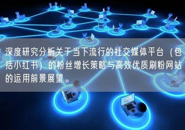 深度研究分析关于当下流行的社交媒体平台（包括小红书）的粉丝增长策略与高效优质刷粉